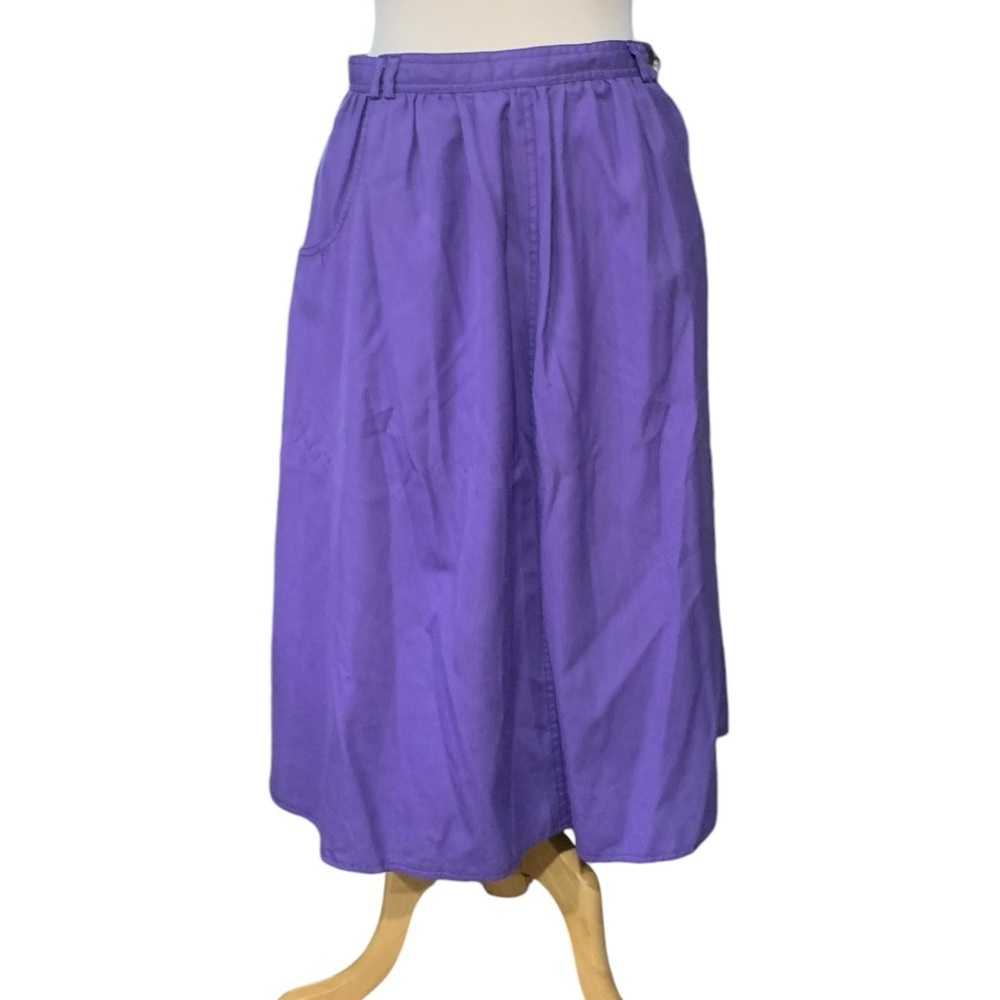 ❤️Vintage purple Sasson midi pencil skirt size 14